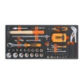 Beta Tools MC20-74 Soft thermoformed tray with tool assortment
